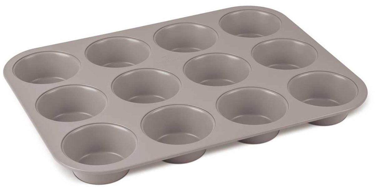 TITANIUM VORM VOOR 12 MUFFINS BERLINGER HAUS BH-7947 TAUPE