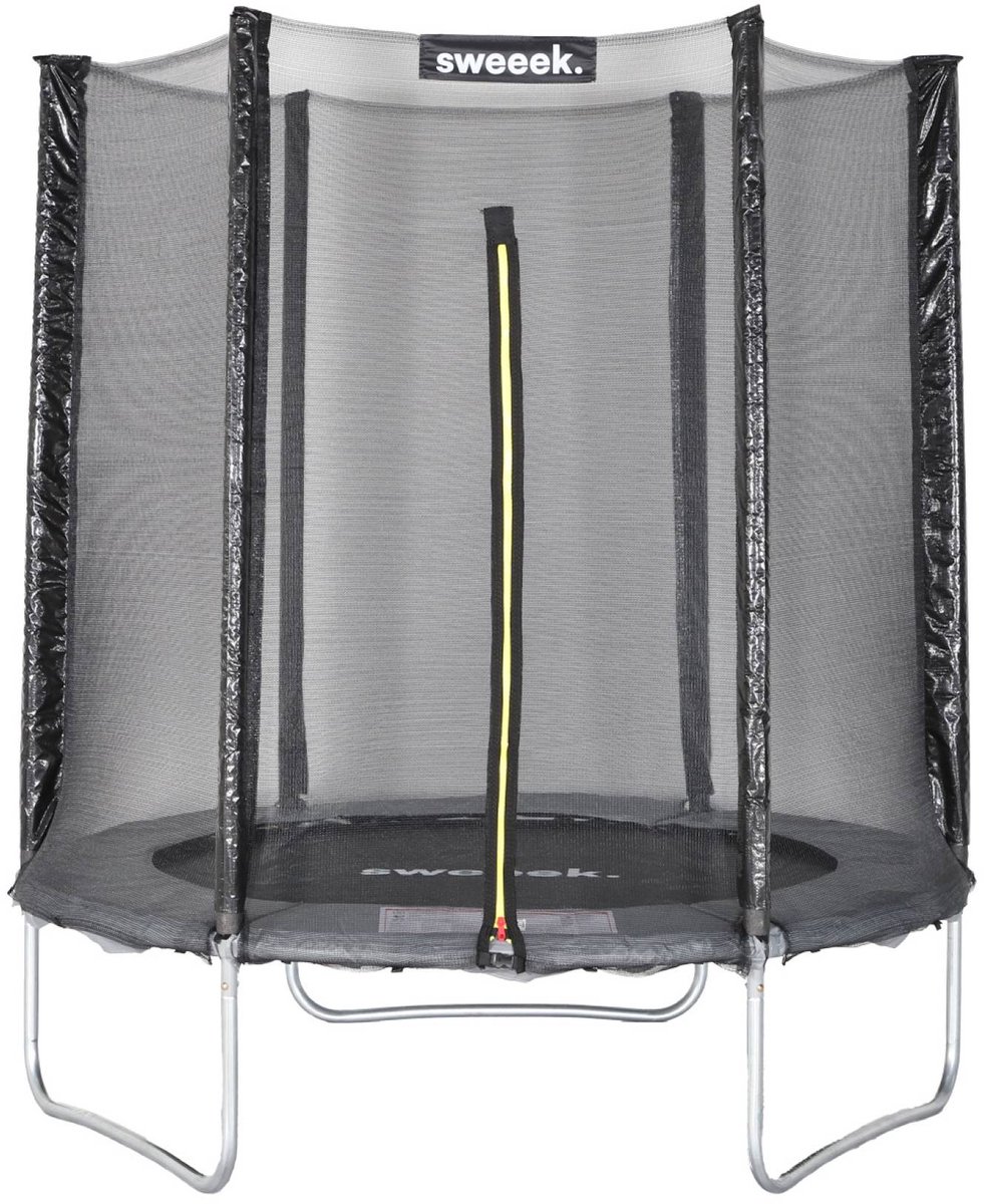 Trampoline Cassiopée Ø 180 cm en veiligheidsnet - Grijs