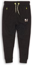 DJ Dutchjeans Jongens Joggingbroek - Black melee - Maat 164