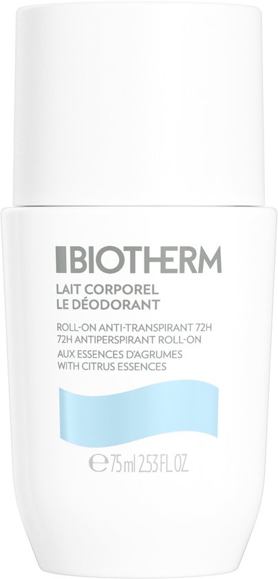 Biotherm Lait Corporel Deodorant - Roll-on Deo - 24H Anti-Transpirant - Verfrissend - 75ml