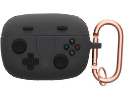 kwmobile Hoes geschikt voor JBL Wave Beam / Beam 2 / Wave 200TWS - Siliconen cover voor oordopjes in zwart - Gameconsole design