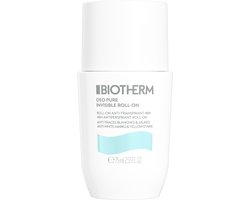 Biotherm Deo Pure Invisible Deodorant - Roll-On Deodorant - Geen witte of gele vlekken - 48H Anti-Transpirant - 75ml