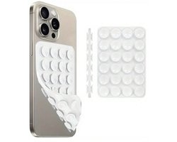 Octobuddy Popsocket - Zuignap Voor Op Je Telefoon - Instagram - TikTok - Handsfree - Voor Op Gladde Oppervlakten - Wit