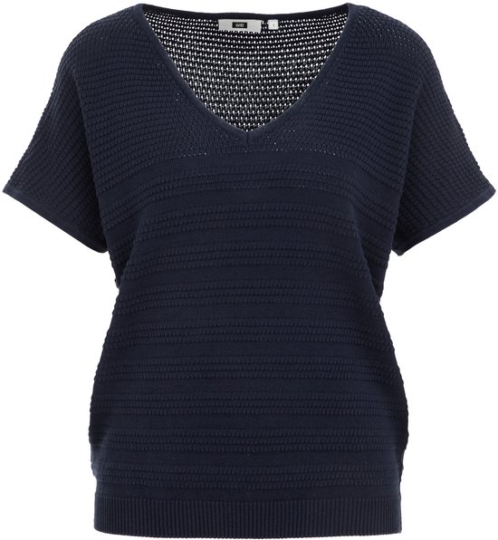 WE Fashion Pull femme en maille avec structure