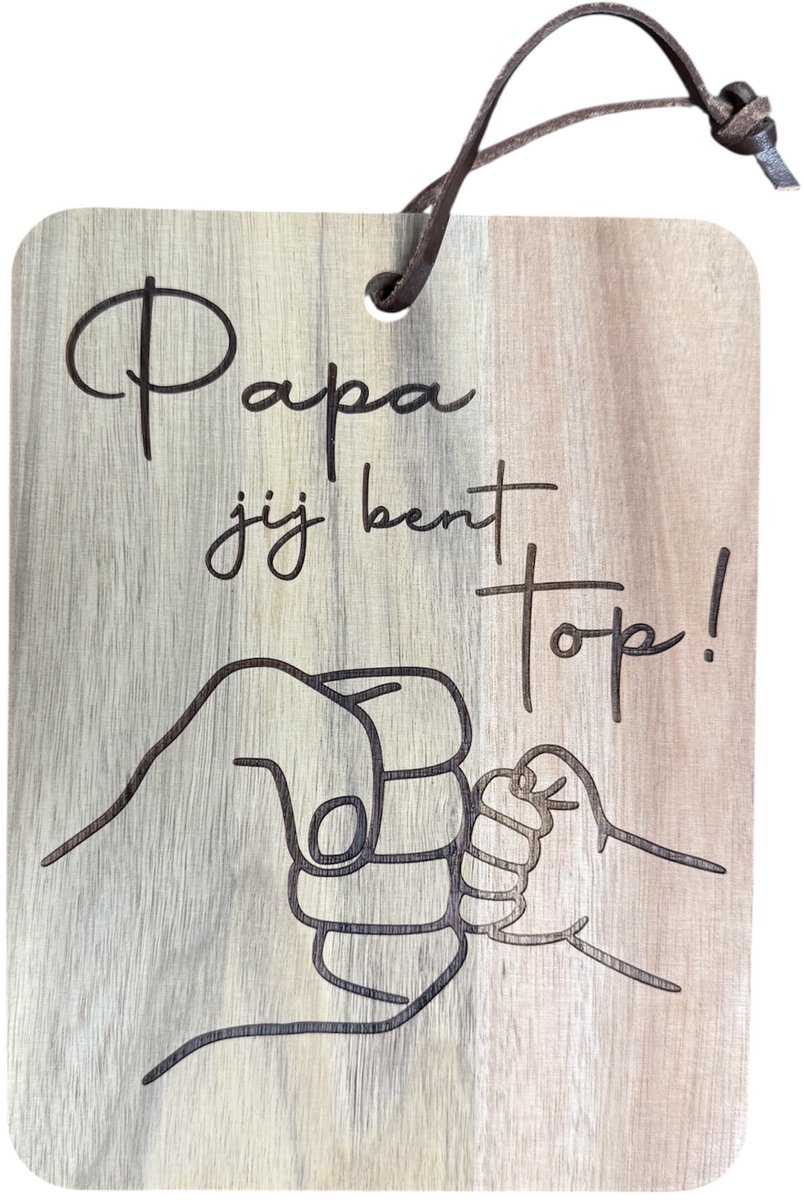Papa jij bent top - Vaderdag cadeau met tekst - Cadeau voor papa - Geschenk - Kado - Verjaardag - Vaderdag Cadeau - Vaderdag cadeautjes - Vaderdag kados - Vaderdag geschenk - Vaderdag cadeaupakket - Vaderdag pakket - Vaderdag cadeautje voor hem