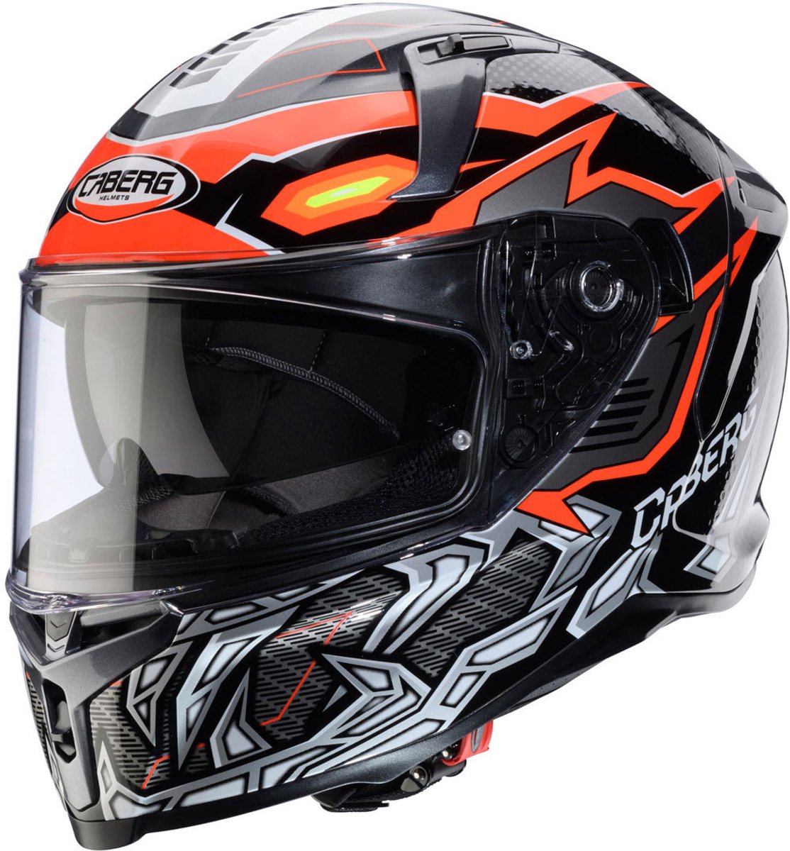 Caberg Motorrad Integralhelm Avalon X Gurkha CA15026043 Schwarz/Grau-Fluo-Orange-L