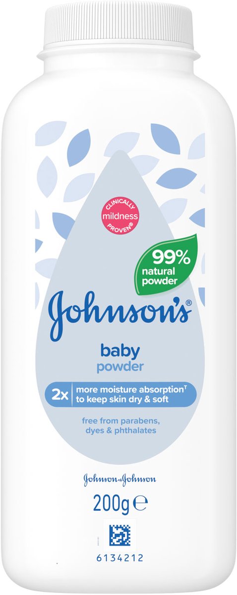 6 x Johnsons Babypoeder 200GM — afbeelding 2