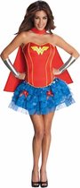 Sexy Wonder Woman™ kostuum voor dames - Verkleedkleding - Small