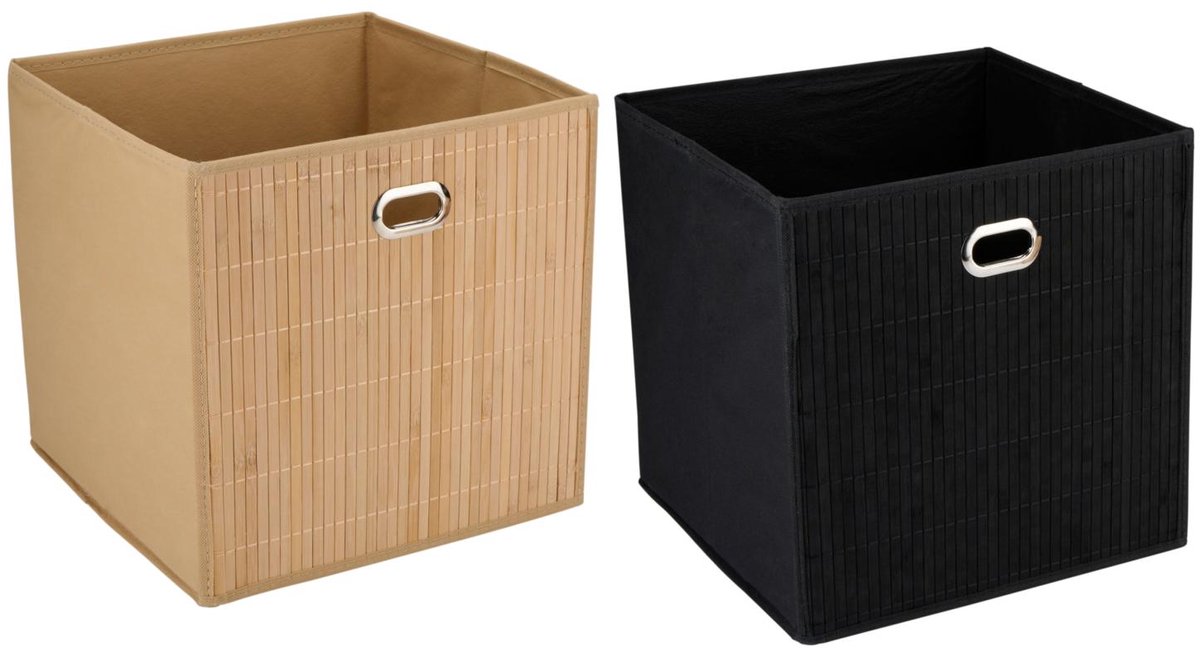 Alpina Voorrraaddoos bamboe 31x31x31cm