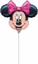 Minnie Mouse Ballon op stokje 30cm