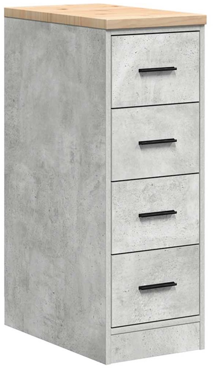 Garagekast 40x51x85 cm massief grenenhout oud hout
