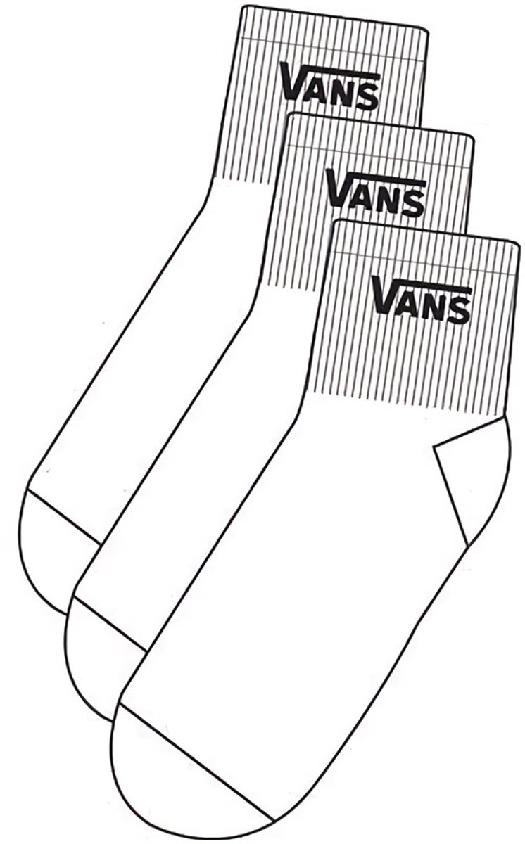 Vans Classic Half Korte Sokken Vrouw Wit