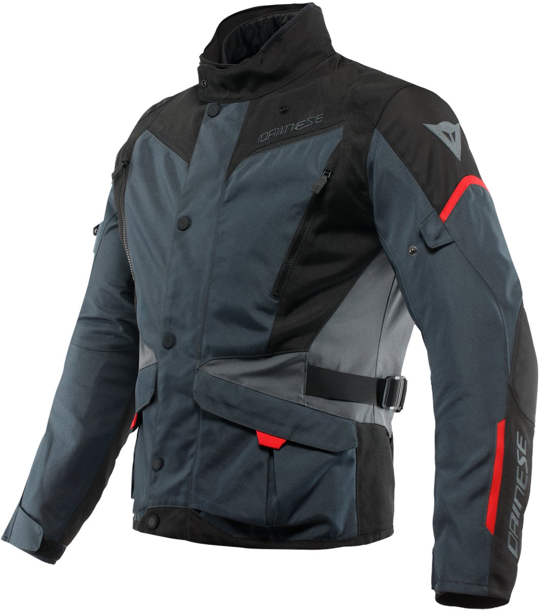 Dainese Tempest 3 D-Dry Jas Ebony Zwart Lava Rood - Jas