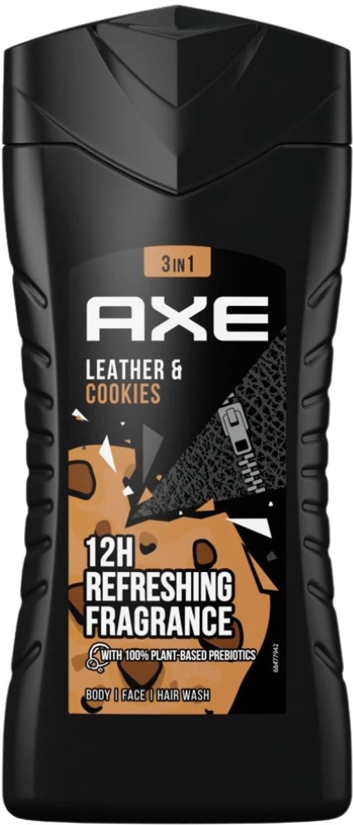 Goedkoopste Axe Leather & Cookies 3-in-1 Douchegel - 250 ml