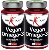 Lucovitaal - Vegan Omega-3 Microalgen - 2 x 60 capsules - Voordeelverpakking