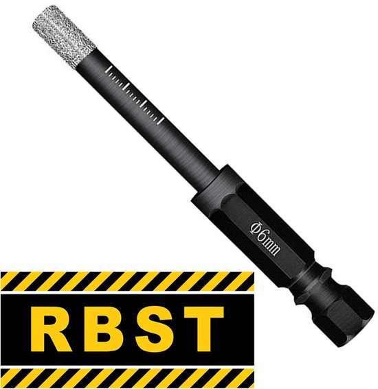 Foto: Rbst diamantboor 6mm 2 stuks tegelboor gel gekoeld