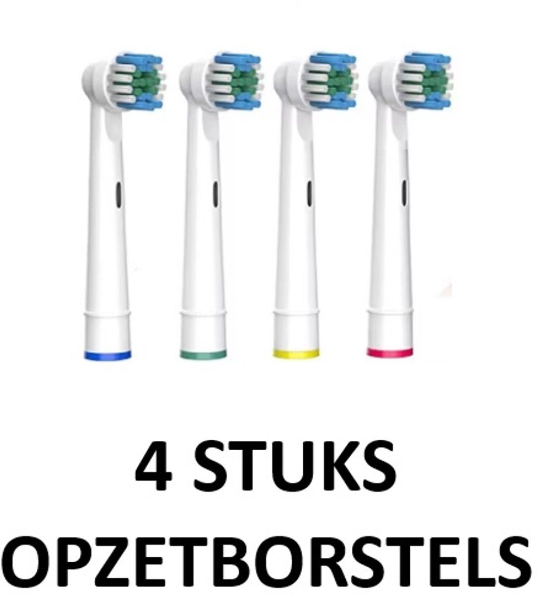 4 stuks- Universele Opzetborstels/Opzetstukjes- Vernieuwde technologie -Geschikt voor Oral-B /Braun elektrische tandenborstels- Zachte borstels - Underdog Tech