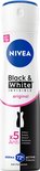 NIVEA Black & White Invisible Original anti-transpirant deodorant spray, met 72H actieve bescherming.