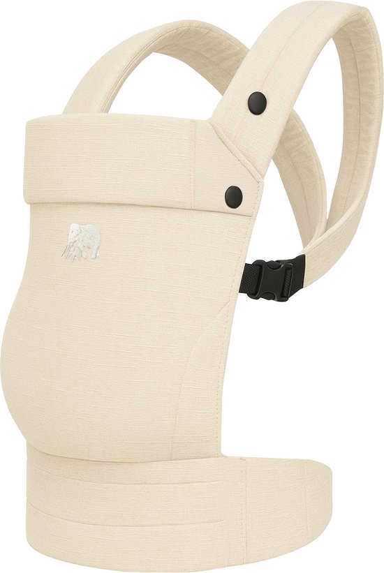 Deryan Amora Draagzak linnen en katoen - Baby Draagzak - Ergonomisch - Cream