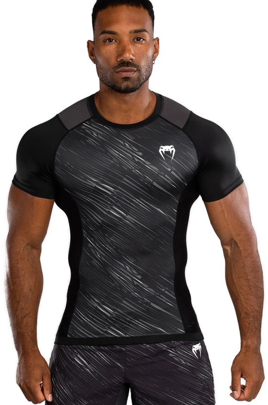 Foto: Venum tectonic rapid rashguard zwart wit s