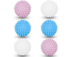 Famanu 6 stuks wasmachine droger bal, wasbal voor wasmachine, droger ballen voor wasdroger, herbruikbaar, voor het reinigen van huiskleding