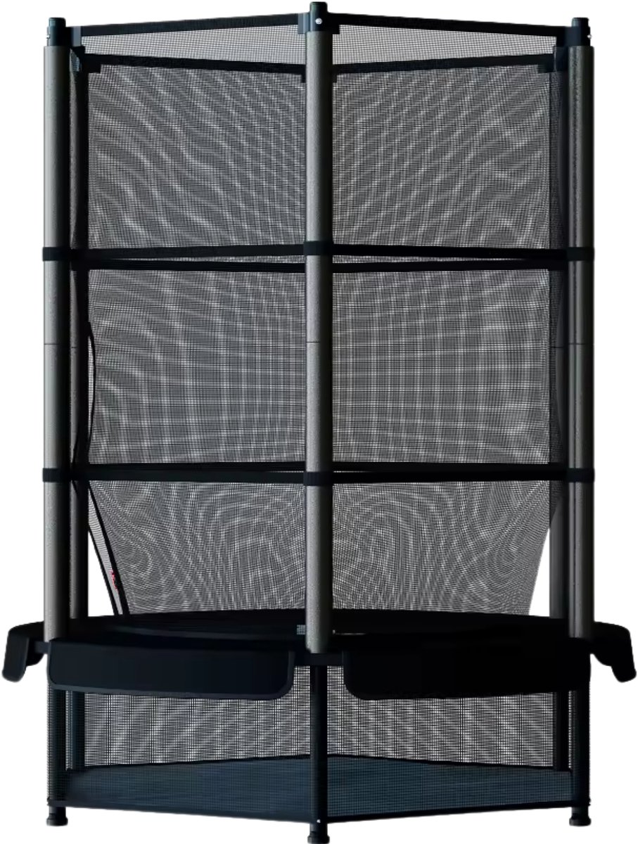 RocketJump LF14 Trampoline - Inclusief veiligheidsnet - Kindertrampoline 140 cm - Zwart — afbeelding 2