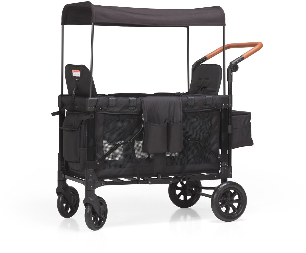 Mr Fold Opvouwbare Kinderwagen Zwart voor 2 Kinderen - Product - €364,00