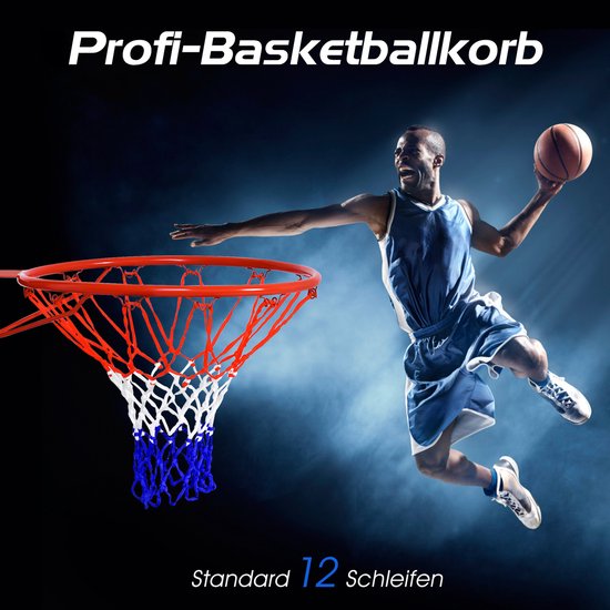 Basketbalkorf voor aan de muur | Inclusief Rugwand 72 cm en Balnet