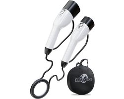 Cleanlink® Laadkabel type 2 | Mennekes | Incl. Luxe draagtas | 5 Meter | 16A Fase-1 | 3,5kW Elektrische auto - Laadkabel type 2 - Hoogwaardige TPU - Laadkabel - 1 jaar garantie