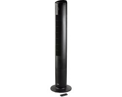 DOMO DO8153 kolomventilator zwart met 5 snelheden, oscillatie, timer, sfeerverlichting en afstandsbediening