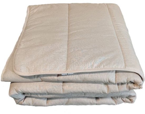DevoHome Hennep Zomerdekbed - Hennepvezel en Cotton - Dekbed zonder overtrek - Anti Allergie Dekbed - Anti-Huisstofmijt - Ademend - Wasbaar - Zomerdekbed 140x205 cm