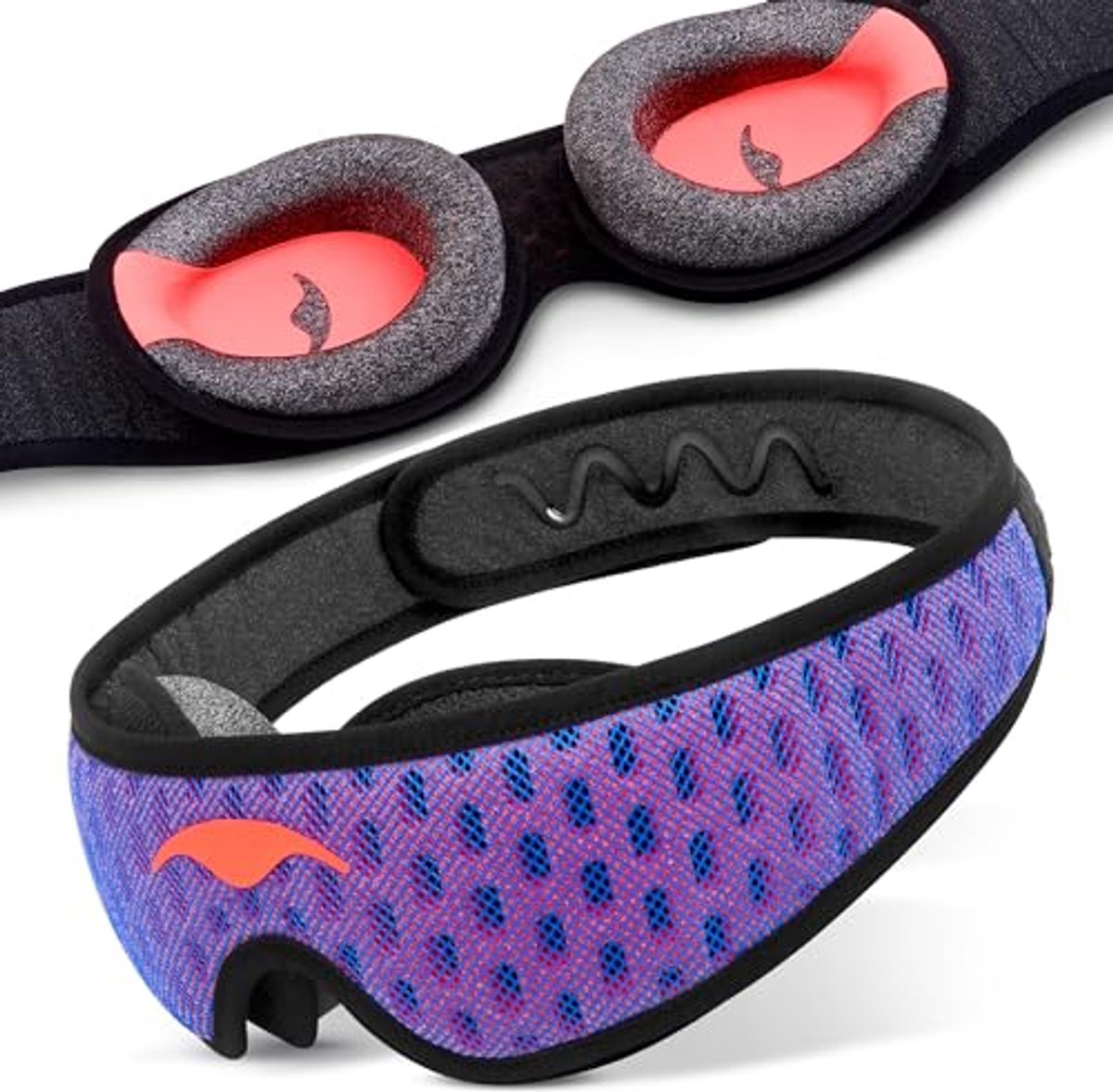 Manta Sleep Mask PRO - 100% verduisterend slaapmasker voor zijslapers, ademend en comfortabel voor slapen/reizen/dutjes/ploegendienst. Ventilerend & ultrazacht. — afbeelding 19