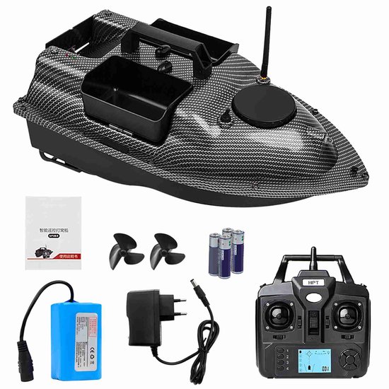 Bateau Peche Telecommande Gps 600m Neuf Bateau-appât Télécommandé Avec Détecteur De Poissons - Portée 600m, GPS, Veilleuse - Neuf Blue Box Toys