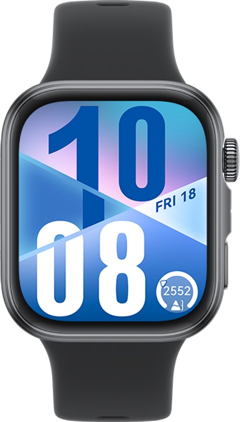 HUAWEI WATCH FIT 4 - Zwart Fluorelastomeer Horlogeband - Ultra slank design | Geavanceerde sportmodi | Tot 10 dagen batterijduur | Compatibel met iOS en Android