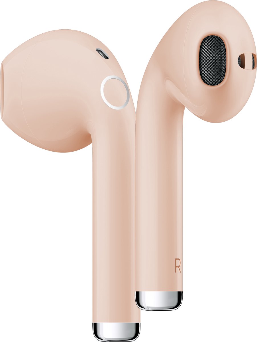 Draadloze Oordopjes Bluetooth 5.3 - Oortjes met Microfoon - Lange Batterijduur - Ergonomische & Stevige Pasvorm - Rose goud EarBuds