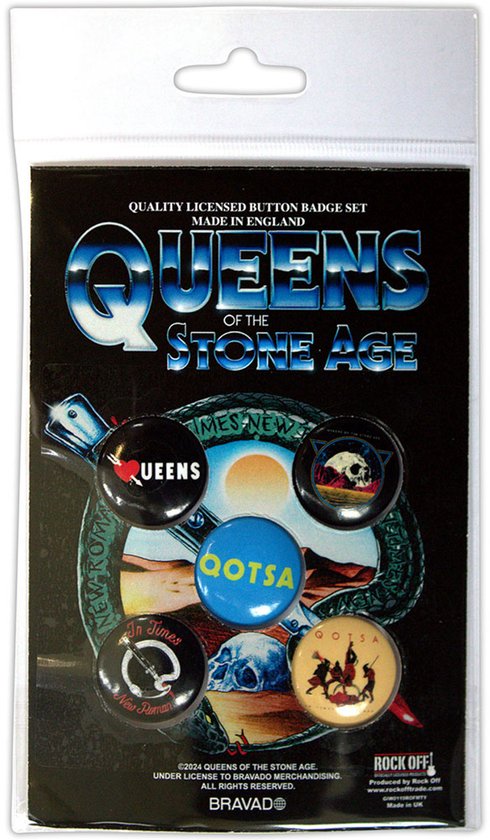 Queens Of The Stone Age - Badge/bouton avec logo - Multicolore