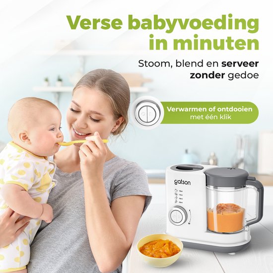 Gatson BabyChef  Mixeur et cuiseur vapeur  Inclut un pot de conservation  pour... | bol