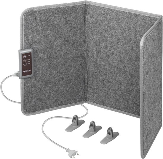 Infrarood paneel - Bureau verwarming – Verwarmingspaneel - Elektrische kachel – Mobiele Infraroodverwamer – Heater – Kachel – 260W – Opvouwbaar - Grijs