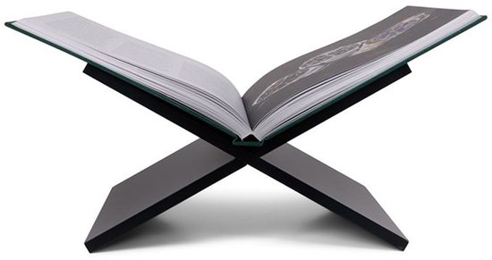 XEMM Boekenstandaard - Boekenhouder - Salontafelboek - 32 x 20 x 15,5 cm - Metaal - Zwart