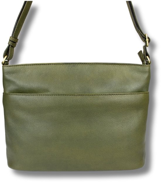 Sac bandoulière en cuir Ella Olive - Lioné