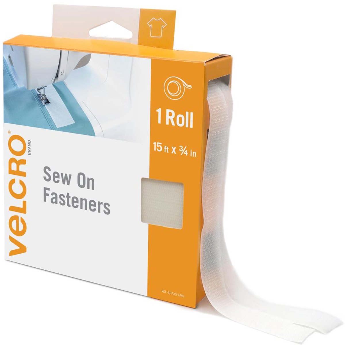 Velcro - Sew On Roll - wit - 095581