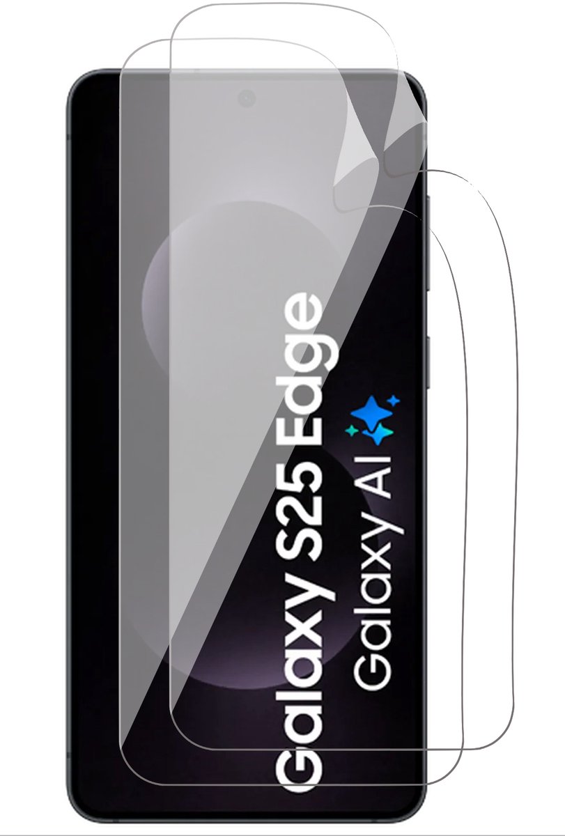 Screenprotector geschikt voor Samsung Galaxy S25 Edge - 2x FlexGuard Screen Protector