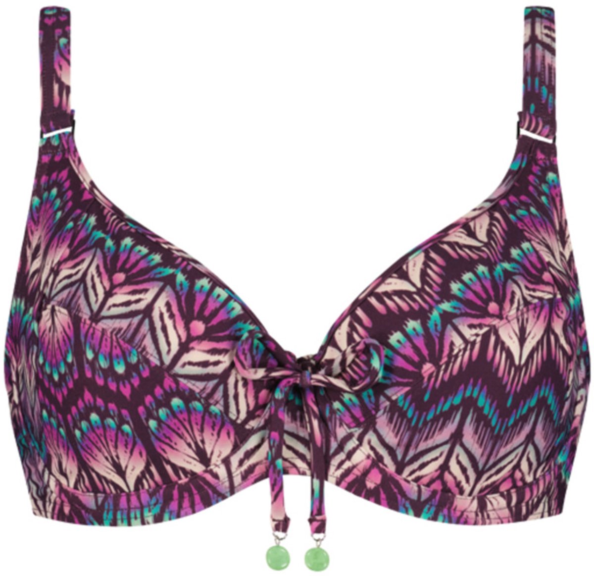 Cyell Bikinitop - Peacock - Maat 70D