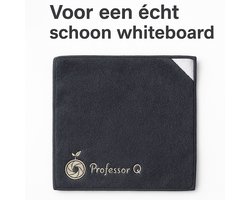 Professor Q – Whiteboard Wisser Doek Magnetisch – 2 stuks – Microvezel – Wasbaar – 30x30 cm – Zwart