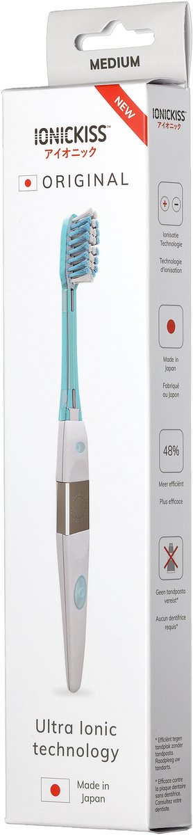 Ionickiss Tandenborstel Breed soft blauw