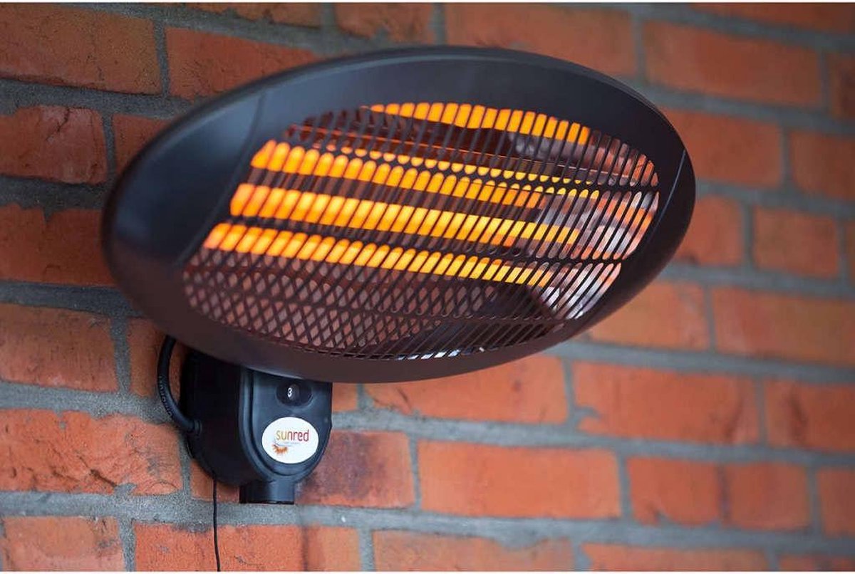 TROTEC IRS 2050 E Infrared Patio Heater, 9 Heat Settings, Up to 2,000 Watts, 45° Oscillation, 24-Hour Timer, IP 25