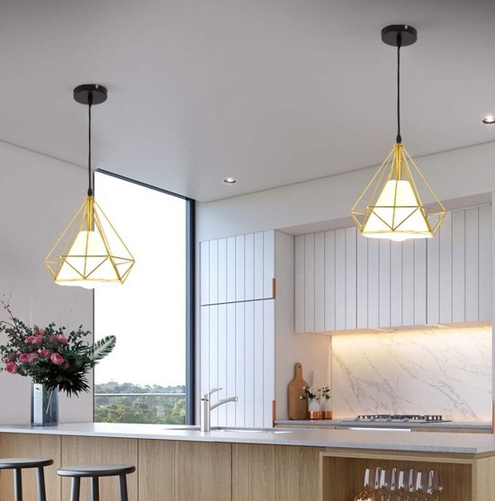 iDEGU iDEGU Hanglampen, industriële kroonluchter, plafondlamp, design