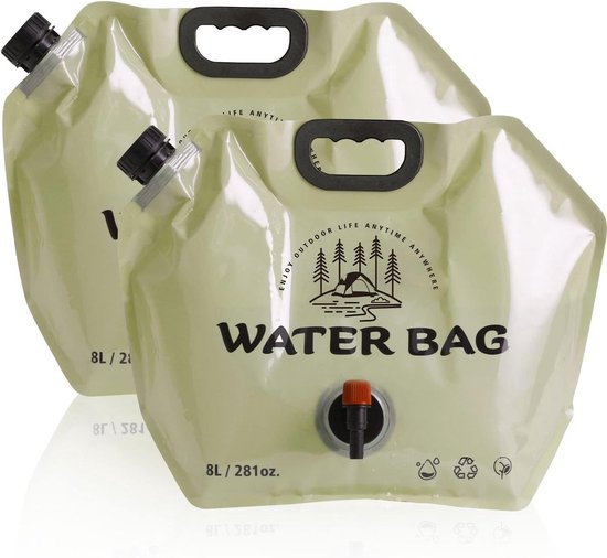 Militaire Veldfles Kit - 2pc Roestvrijstalen Bekers (1000ml & 600ml