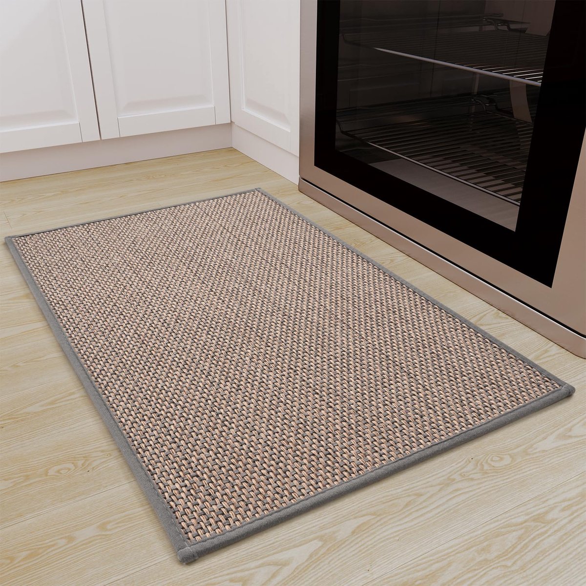Ibenzoa® Absorberende Keukenmat van Katoen, 40x60cm, Grijs