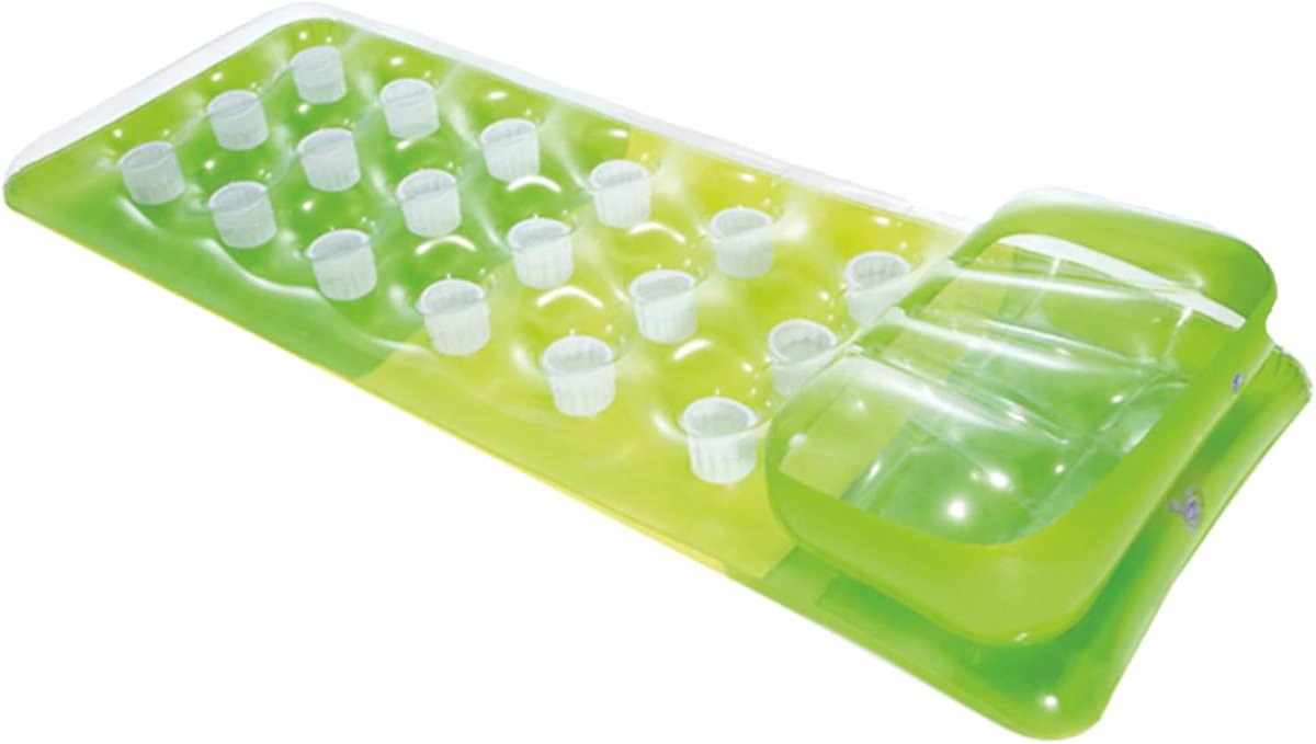 18-Pocket Fashion Luchtbed 188 x 71 cm Groen - Voorstijlvol en comfortabel ontspannen